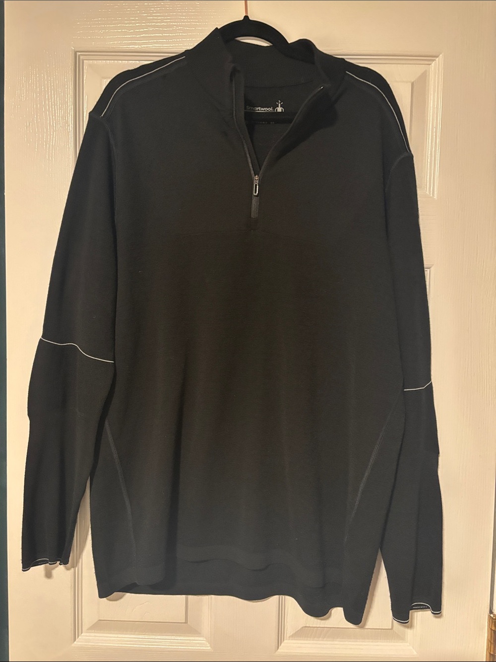 Smartwool Men’s Black Quarter-Zip Sweater